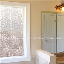 鼎新无胶静电玻璃贴膜3D茶室移门staticwindowfilm马赛克