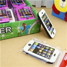 百合韩国可爱创意文具批发苹果手机橡皮iphone手机橡皮擦批发