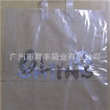 厂家定制烫银手提胶袋烫银礼品袋PO/PE胶袋透明服装购物袋