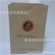 定做牛皮纸外卖打包袋打包纸袋牛皮纸食品打包袋防油纸袋