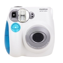 富士正品拍立得一次成像相机mini7S蓝色迷你相机全新行货