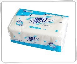 B101C/B106C100抽清风塑袋装软抽纸生活卫生用品