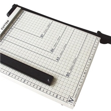 办公文具文化用品8014得力12&ldquo;*10&rdquo;钢质切纸刀