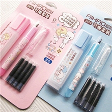 爱好创意文具钢笔批发爱情故事2879换囊可擦笔钢笔文具套装正品