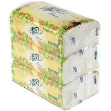 正品清风抽纸100抽B130F欧院清香餐巾纸抽取式面巾纸批发