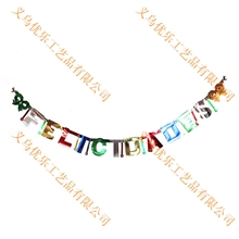 大量销售生日字母串party字母串