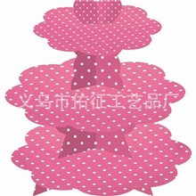 蛋糕展示架/三层粉色圆点蛋糕架/婚庆节日用品/蛋糕托盘