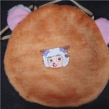 电热水袋暖手宝毛绒外套防烫保暖卡通可爱圆形均码女生