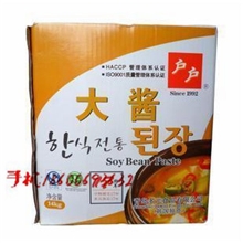 韩国进口调料批发进口调料户户系列韩国大酱户户大酱14公斤