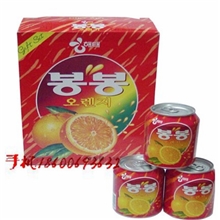 韩国海太饮料批发海太芦荟、草莓、水蜜桃等各种238mL每箱72罐