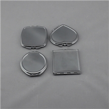 厂家直供热转印化妆镜空白镜子珠光板DIY镜子批发