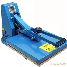 优质生产厂商出口型服装印花加工设备半自动全蓝色英式高压烫画机