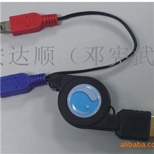 USB线蓝色太极滴胶标、背3M胶、水龙头滴胶