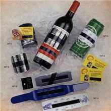 供应各种液晶变色酒瓶温度计(红酒温度计)