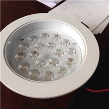 勤天5寸压铸筒灯连体透镜筒灯18WLED射灯厂家直销