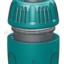 生产1/2寸3/4寸塑料花园水管快速接头,带止水