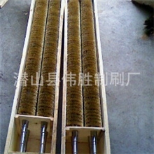 供应镀铜钢丝刷辊，间距钢丝刷辊，地板厂专用钢丝刷辊