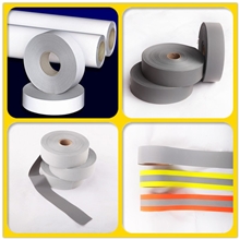 反光条反光带厂家TC反光布5CM反光带普亮高亮银灰色反光面料