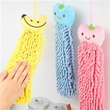 30cm卡通可爱挂式雪尼尔擦手巾多用擦拭巾抹布珊瑚虫擦手巾