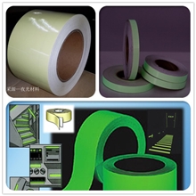 厂家供应荧光胶带夜光胶带PET发光胶带楼梯防滑通道警示胶带