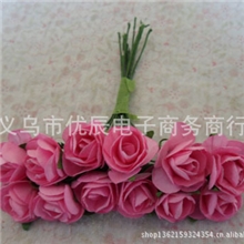 喜糖盒用品配件纸花礼品盒装饰纸花仿真玫瑰纸花批发-义乌厂家