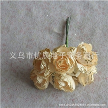 带粉杜鹃花多种款式喜糖盒配件纸花头饰装饰纸花厂家直销批发