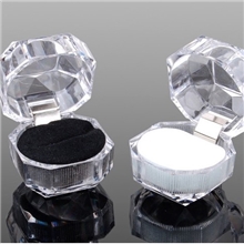 特价款透明水晶戒指盒亚克力饰品盒子耳钉首饰盒礼品盒批发