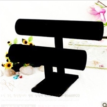 绒面双层手链手表手镯展示架子耳环架首饰架饰品架饰品首饰盒