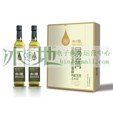 冰地有机金胚玉米油礼盒500ml*2冰地集团健康养生食材