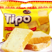 越南特产tipo白巧克力面包干批发300g中文标签10包/箱国产