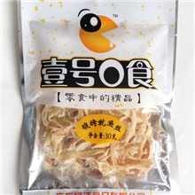 【壹号0食】碳烤鱿鱼丝水产制品休闲海产鱼干鱼片30g网批