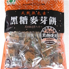 台湾进口零食品升田黑糖麦芽饼/麦芽饼干500g/包25包/箱国产