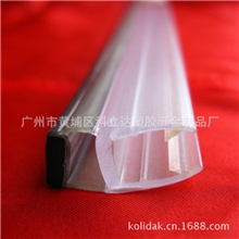 长期生产透明PVC挡水E型胶条包边胶条