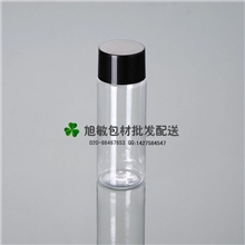 旭敏包材FTD1250ML透明平肩PET瓶黑华氏盖盖瓶纯露瓶现货