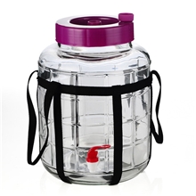 16升密封酿酒玻璃罐自制水果发酵罐带水龙头玻璃酵素罐