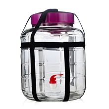 20升大号玻璃罐自酿葡萄酒玻璃瓶泡菜发酵瓶带水龙头玻璃罐