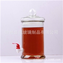 厂家供应泡酒坛方格梅酒瓶玻璃发酵罐玻璃储物罐玻璃密封罐