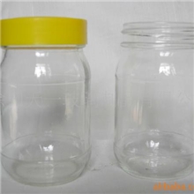 上海玻璃瓶，现货400ml蜂蜜玻璃瓶，配套盖子