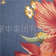 江苏新申织造供应2008亚麻印花面料全亚麻印花布纯亚麻印花布