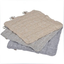 汽车坐垫椅垫亚麻单个坐垫保健四季座垫双面用亚麻/绒面