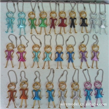 情侣挂件,彩色铝线工艺品,情侣生日礼物,汽车挂饰,旅游工艺品