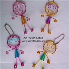 彩色铝线工艺品,大头娃娃,笑脸挂件,表情挂件,创意旅游工艺品