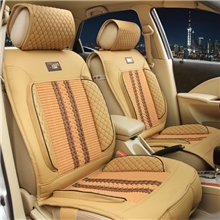 汽车内饰汽车四季坐垫竹炭皮+高档编织汽车皮坐垫汽车用品批发