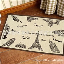 创意棉麻地垫建筑物地垫厂家直销ZAKKA地垫