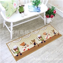 日本尾单小熊地垫地毯厨房垫门垫玄关垫