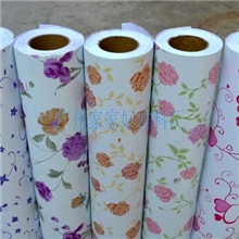 【厂家现货批发】欧式田园风格PVC墙纸自粘墙纸彩装膜防水墙纸