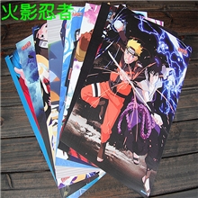 动漫海报火影忍者海报压纹海报鸣人墙画壁画贴画海报批发
