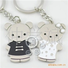 广告商务礼品义乌卡通小熊情侣钥匙扣创意小礼品钥匙扣钥匙链厂家
