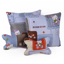 汽车抱枕一对可爱腰靠垫汽车颈枕头枕车用家用腰垫汽车抱枕四件套