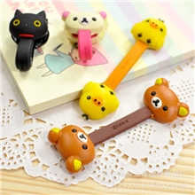 【新品】新奇特钉扣式对折绕线器大嘴猴绕线器卷线器︱理线器